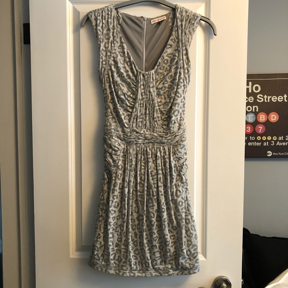 Rebecca Taylor size S Leopard ruched dress - Picture 4 of 4